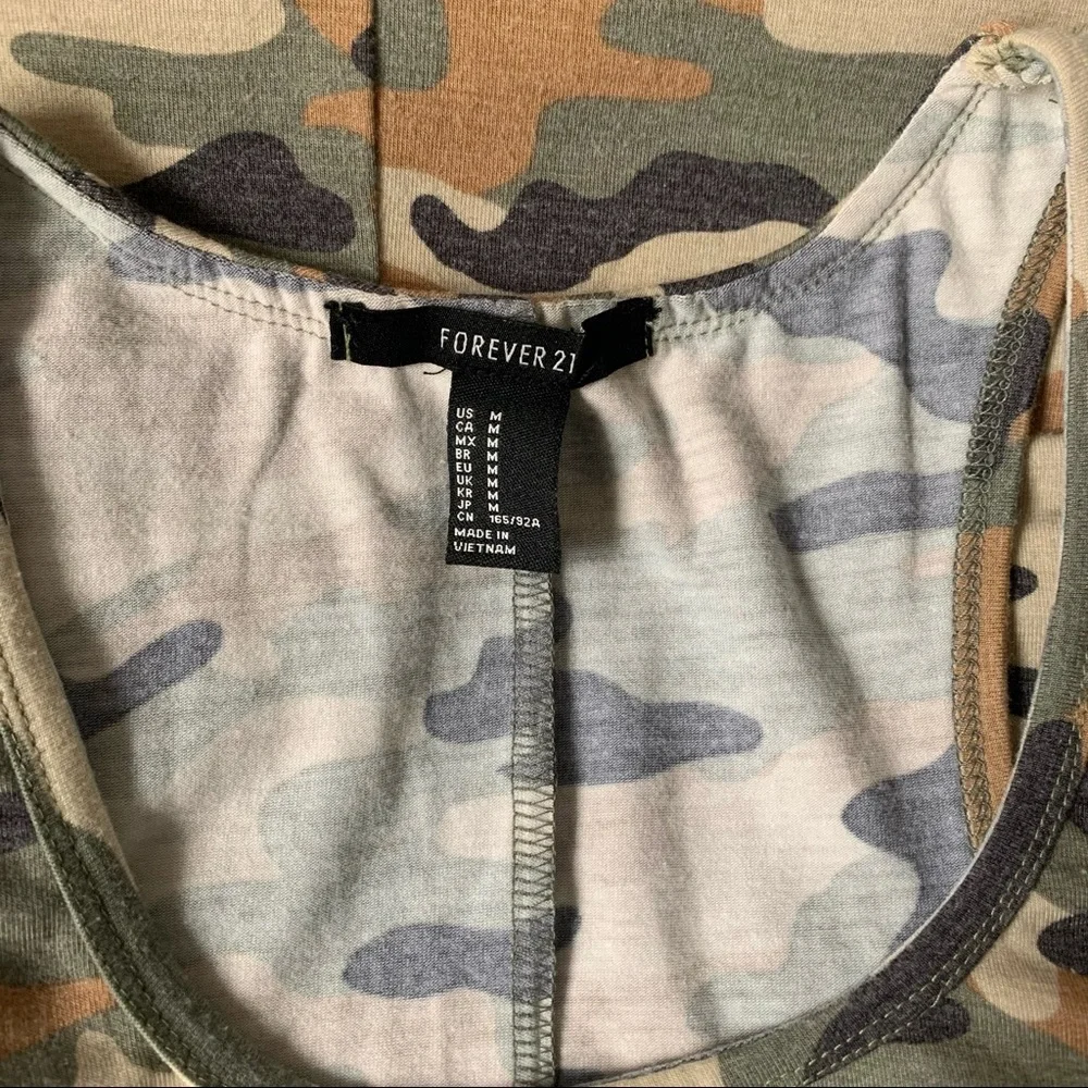 ⚡️ FOREVER 21 Army Print Stretchable Dress - Picture 6 of 10